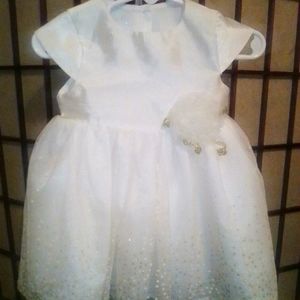 White and gold dress